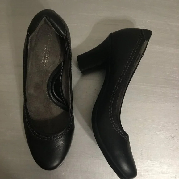 Naturalizer N5 Comfort Lisha Navy Dark Blue Leather Heels Pumps Shoes Sz  7.5M - Picture 10 of 11